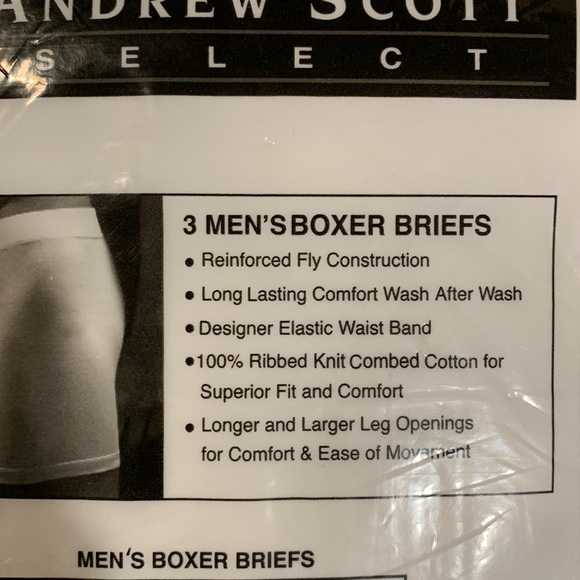 Andrew Scott boxer briefs, 3 pair in the package - Picture 4 of 4